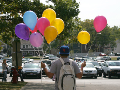 Spreading happiness, one helium canister at a time.