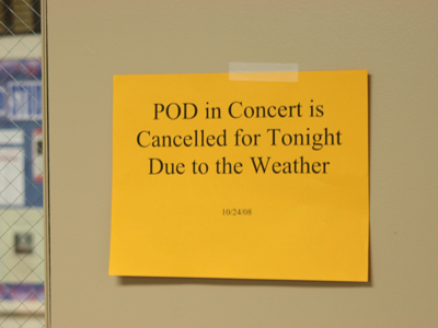 I came out in the cold for the concert, so the least they could do is have it.