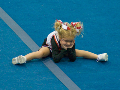 She`s been watching Shirley Temple videos at home.