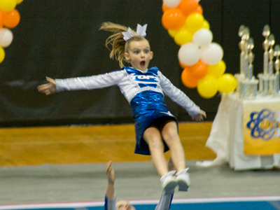 First cheerleader in orbit.