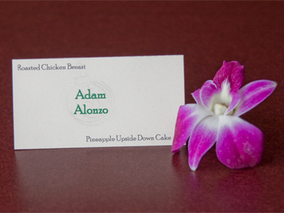 Lunch was great, but my dessert was upside down.