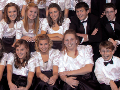 After the concert, the highly-disciplined singers loosen up.