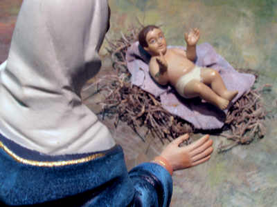 The Virgin Mary had a baby boy.