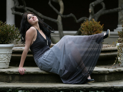 `Do you mind sitting down in this dress?` I asked her.  `No,` she said.  `I got it for ten dollars.`