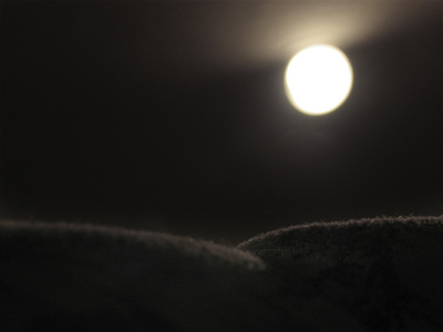 Moonrise over my couch.