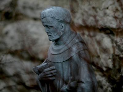 This statue was so small, I almost tripped over it.  Maybe it`s Knee-high-miah.