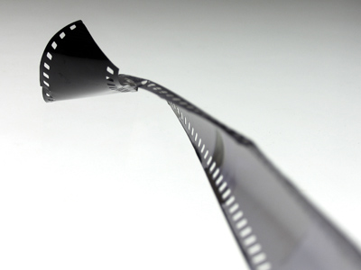 A picture of disappointment - a totally blank roll of film I found in the trash can of the photo lab.