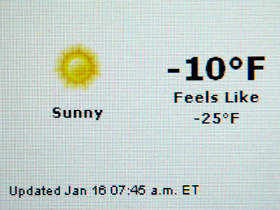 Well, at least it`s sunny.