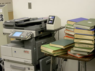 Aftermath of an assignment where students photocopied magazines to see what life was like way back in the `80s.