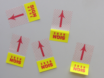 Scavenged from bank documents by a frugal person.