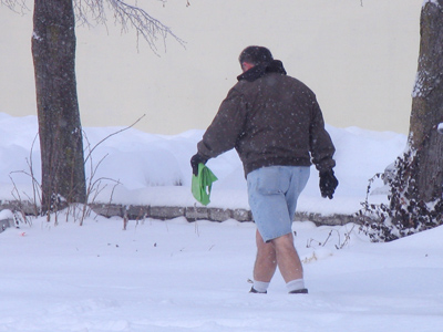 What a coincidence:  the temperature and his IQ are the same number.