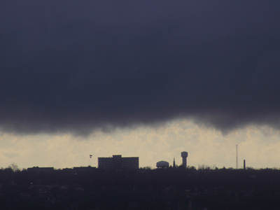 Threatening skies at 5:02pm.