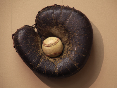 The Dayton at Bat historical baseball exhibition is on display at the UD library now through June 14.