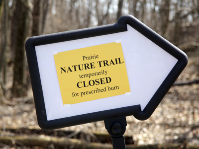 The sign pointed the way to safety.  I went the other way.