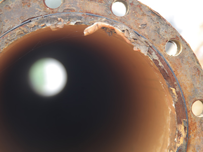 The light at the end of the rusty old pipe.