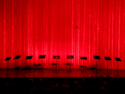 Almost showtime, please take your seats.