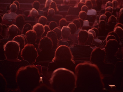 An eager audience awaits.