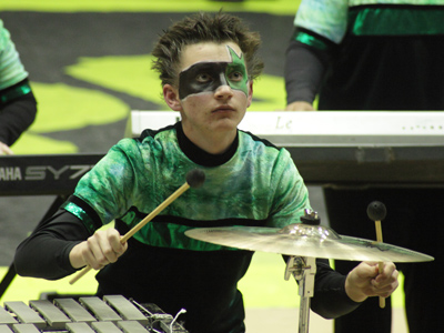 Percussion is kind of like the more-intelligent-but-less-popular sister of color guard.
