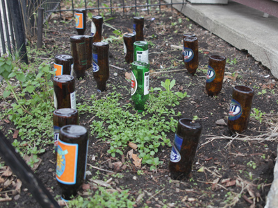 I wonder sometimes about people:  trash proudly displayed.