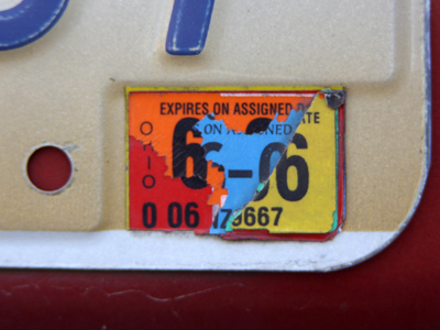 I wonder if somebody stole my thingie.  I doubt that it just peeled off by itself.