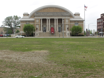 This huge vacant lot used to be a school.  I suppose there was a reason for tearing it down.