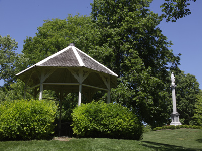 I`m fortunate to have a job, first of all, and also glad it`s on a picturesque campus.