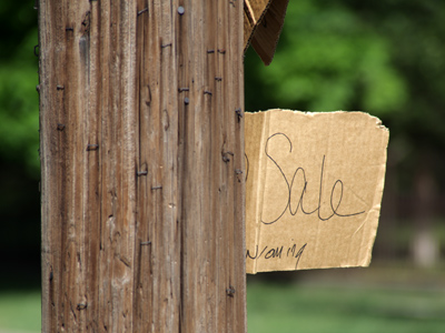 Wanna buy a telephone pole?