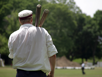 Mighty Casey at the on-deck circle.