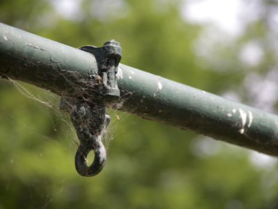 I watched children run toward the swingset, and then walk away disappointed.