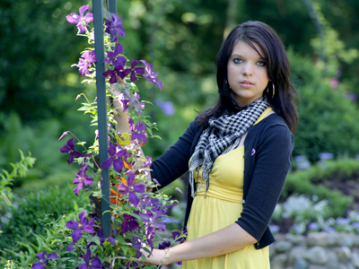 On a sunny day, it`s necessary to find pockets of shade where the person being photographed can hide.