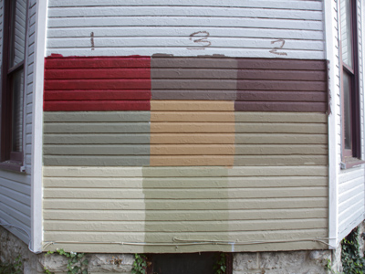 So what color should my house be?  Pick 1, 2 or 3.  Er . . . 1, 3 or 2.