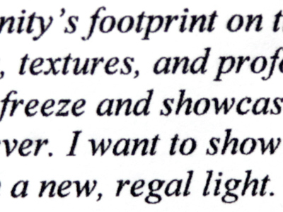 From the high school photographer last seen on March 14, 2009:  I strive to capture humanity`s footprint on this world.  Through photography, I can see man`s wake:  his patterns, textures, and profound beauty.  I believe that in the wink of a shutter it is possible to freeze and showcase a moment, an object, or a piece of  honesty in order to dignify it forever.  I want to show my viewer what they normally look at, and persuade them to see it in a new, regal light. ANNA BURKE