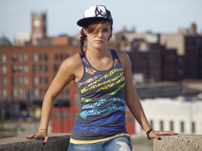 She comes from a small town that she said is `mostly cornfields,` so she had a fun time roaming the big city.