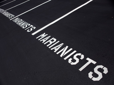 Jesuits and Dominicans have to park someplace else.