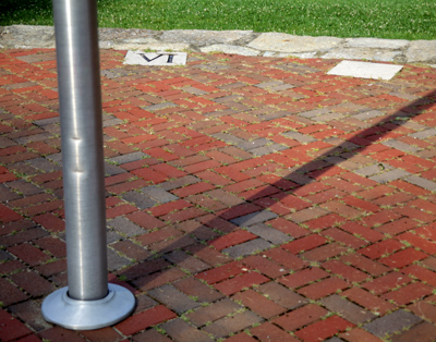 If this is supposed to be some kind of sundial, I think the sun is fast.