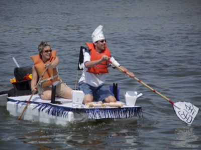 Their boat won best use of theme:  Wok on Water.