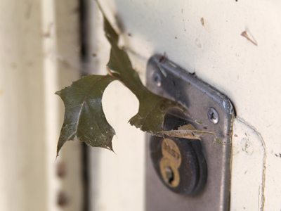 An infrequently used door.