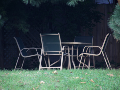 Slightly sinister picnic area.