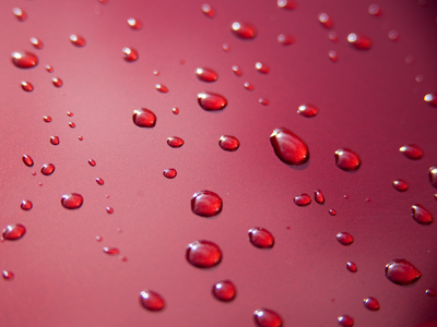 My freshly painted car repels water, bullets, unhappiness.