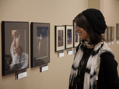 Mary got to the exhibition on time -- since I drove her.