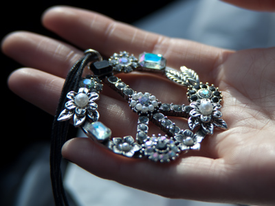 Mary`s new necklace.