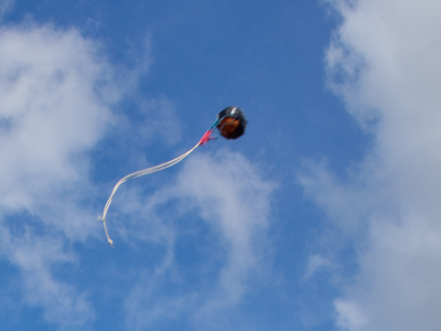 It`s an exhilarating flight through the air for 175 feet . . . 