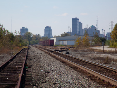 I roamed to the other side of the tracks to find photos today.