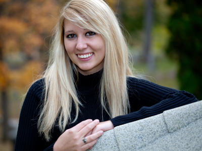 We were lucky to be shooting outside on a warm fall day.