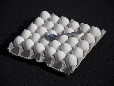 You can`t have an omelette (or an obstacle course) without breaking a few eggs.
