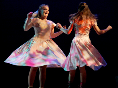 A swirl and a smile.