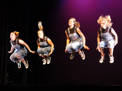 They can jump so high since they`re wearing Chucks.