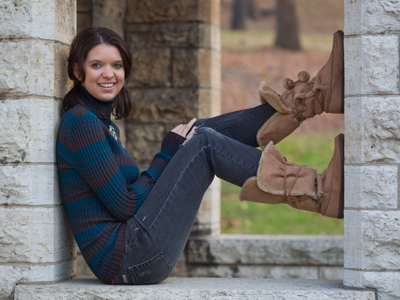 Sitting around and smiling on a Sunday afternoon.