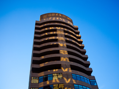 Rising from the downtown arts district.