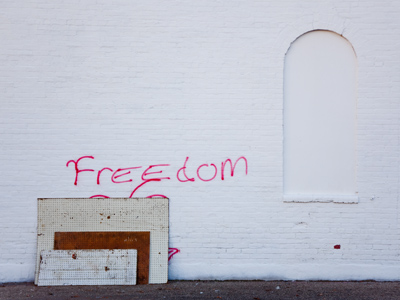 I didn`t look to see what kind of freedom was being covered up.